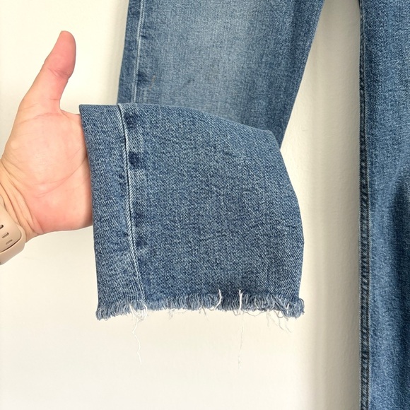 RE/DONE 70s Stove Pipe High Rise Straight Leg Jeans Button Fly Women’s Size 26 - Picture 6 of 10